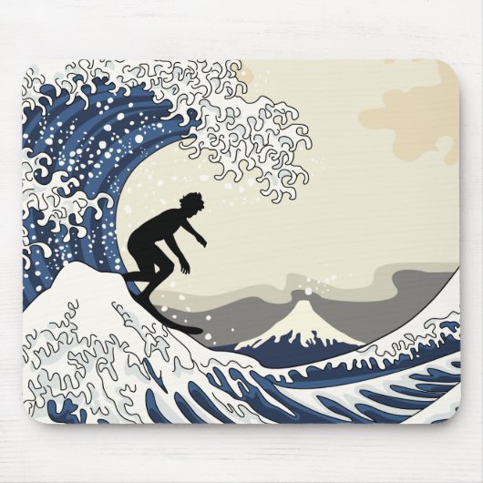 De Grote Surfer van Kanagawa Muismat (Voorkant)