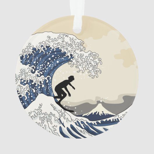 De Grote Surfer van Kanagawa Ornament (achterkant)