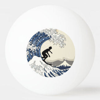 De Grote Surfer van Kanagawa Pingpongballen