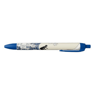 De Grote Surfer van Kanagawa Zwarte Inkt Pen