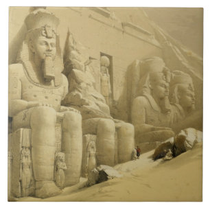 De Grote tempel van Abu Simbel, Nubia, uit "Egypte Tegeltje