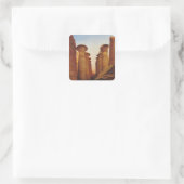 De grote tempel van Amun in Karnak Vierkante Sticker (Tas)