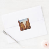 De grote tempel van Amun in Karnak Vierkante Sticker (Envelop)