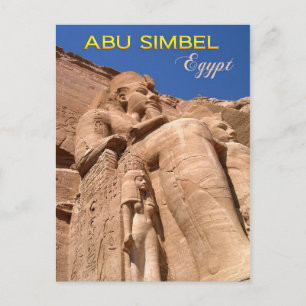 De grote tempel van Ramesses II in Abu Simbel Briefkaart