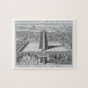 De Grote tempel van Vitsliputsli in Mexico City, i Legpuzzel