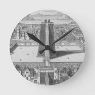 De Grote tempel van Vitsliputsli in Mexico City, i Ronde Klok