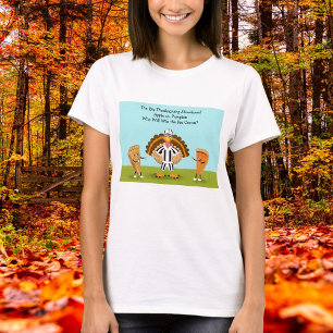 De Grote Thanksgiving Showdown Pompoen en Appel T-shirt