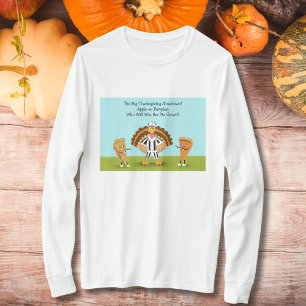 De Grote Thanksgiving Showdown Pompoen en Appel T-shirt