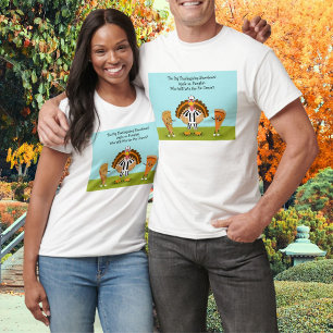De Grote Thanksgiving Showdown Pumpkin en Apple T-shirt