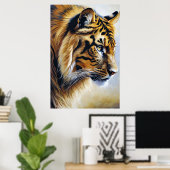 De Grote Tijger Poster (Thuiskantoor)