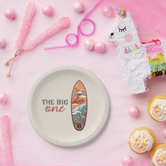 De Grote Tropische Hawaïaanse Surf Verjaardag Papieren Bordje (Feest)