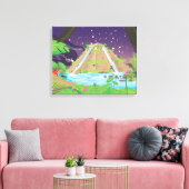 De grote tuinen van Babylon Canvas Afdruk (Insitu (Woonkamer))