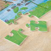 De grote tuinen van Babylon Legpuzzel (Zijkant)