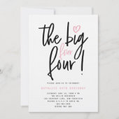 De grote vier 4! 44h verjaardagsfeestje (Voorkant)