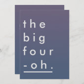 De grote viering-minimalistische moderne partij va kaart (Voorkant / Achterkant)