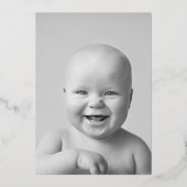 De grote vijf 50e verjaardag foto folie uitnodiging (Achterkant)