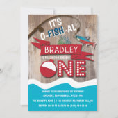 De grote Vist de eerste verjaardag Kaart (Voorkant)