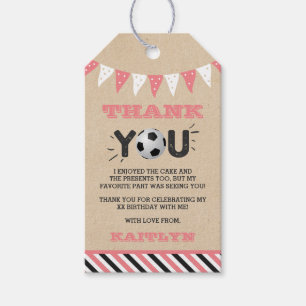De grote.. Voetbal 1ste verjaardag Cadeaulabel