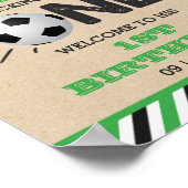 De grote.. | Voetbal 1ste verjaardag Poster (Hoek)