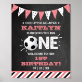 De grote.. | Voetbal 1ste verjaardag Poster (Voorkant)