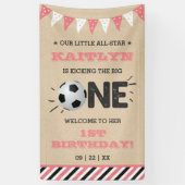 De grote.. | Voetbal 1ste verjaardag Spandoek (Verticaal)