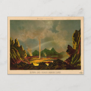 DE GROTE VOLCANO VAN KILAUEA, 16 november 1866 Briefkaart