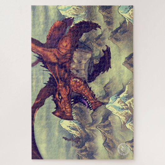 De grote Wyrm Puzzle Legpuzzel (Verticaal)