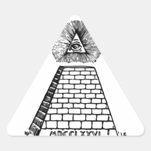 De Grote Zaal van de Verenigde Staten Driehoek Sticker