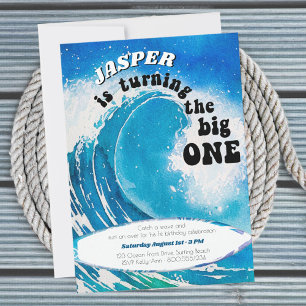 De grote zee-overdrijvende golf van één jaar kaart