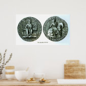 De grote zegel van Edward I Poster (Keuken)