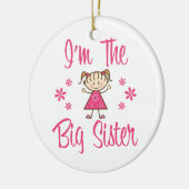 De grote zuster keramisch ornament (Links)