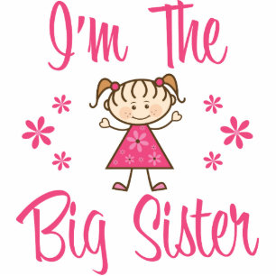 De grote zuster staand fotobeeldje 