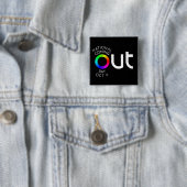 De grote zwarte Button uit het plein (In situ)