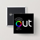 De grote zwarte Button uit het plein (Voorkant /achterkant)