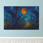 De grotwerghemel canvas afdruk (Insitu (Houten vloer))