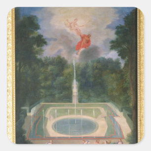 De Groven van Versailles met Mars Vierkante Sticker