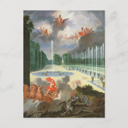 De Groven van Versailles. Uitzicht van Drakenpool Briefkaart (Voorkant)