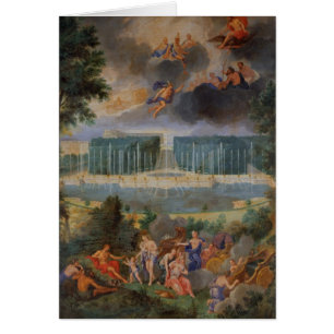 De Groven van Versailles. Uitzicht van het zwembad