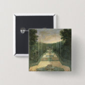 De Groven van Versailles Vierkante Button 5,1 Cm (Voorkant /achterkant)