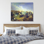 De Guard hussars die in de buurt van Warschau aanv Canvas Afdruk (Insitu (Slaapkamer))
