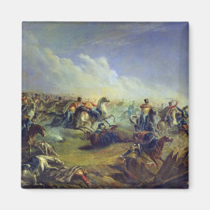 De Guard hussars die in de buurt van Warschau aanv Magneet