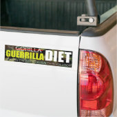 De Guerrilla Diet-Bumpersticker Bumpersticker (Op Truck)