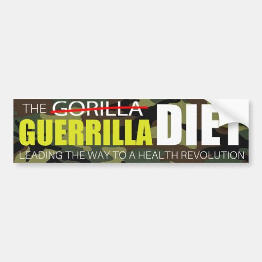 De Guerrilla Diet-Bumpersticker Bumpersticker (Voorkant)