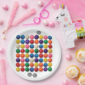 De gumballmachine papieren bordje (Feest)