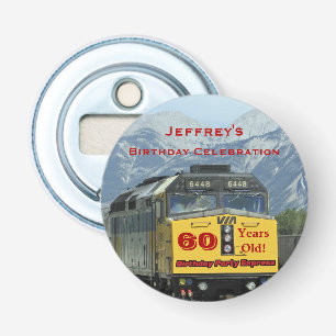 De Gunst van de Spoorweg van de Verjaardag van de Button Flesopener