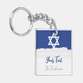 De gunst voor de Joodse feestviering Bar Mitswa's Sleutelhanger (Voorkant Links)