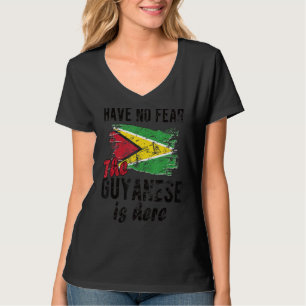 De Guyanezen zijn hier Guyana vlag Guyanese roots T-shirt