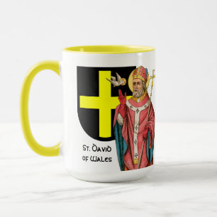 De H. David van Wales (P 001) en zijn Schild Mok