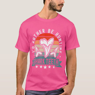 De haai de fossielenjacht grappige paleontoloog t-shirt