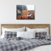 De Haard van het Erfgoed Canvas Afdruk (Insitu (Slaapkamer))